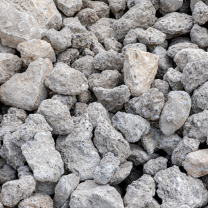 close up view of rock aggregates