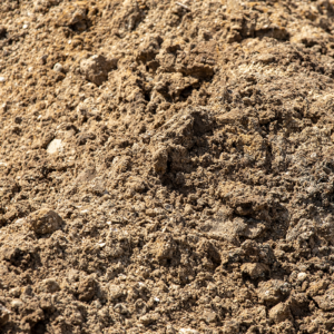 unscreened fill dirt close up