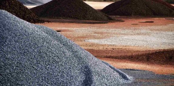 construction aggregate mountains