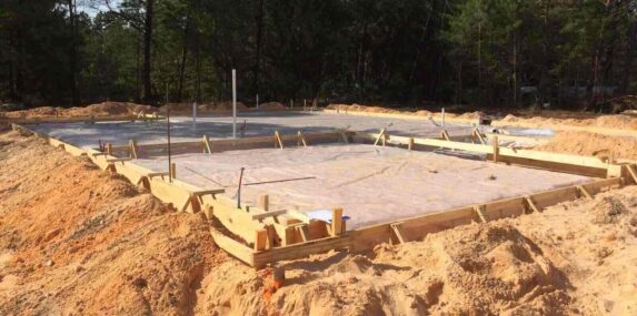 concrete slab on fill dirt