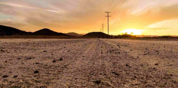 fill dirt used in newly constructed road