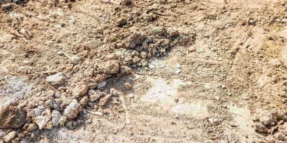 soil with stone from the construction site