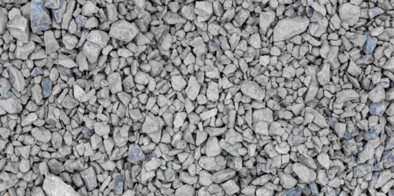 brick rubble debris on construction site