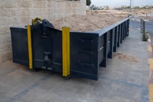 metal tank container with fill dirt in Fort Myers