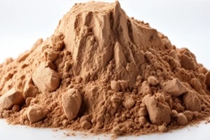 pile of construction sand on white background