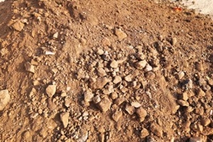 fill dirt on a Punta Gorda construction site in an urban area