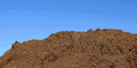 fresh clean topsoil dirt hill for organic gardening in Punta Gorda, FL