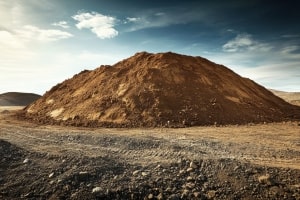Large Pile of Fill Dirt Outdoors
