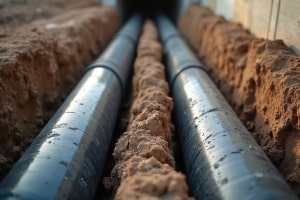 Underground Pipeline Laying with Fill Dirt