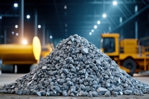 Pile of Aggregate at Construction Warehouse