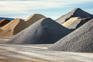 Piles of Aggregates at Supplier Site