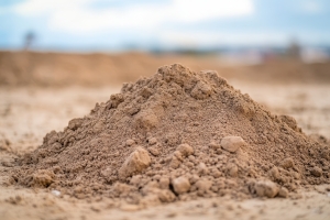Small Pile of Freshly Stocked Fill Dirt in Punta Gorda, FL