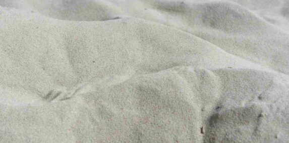Pile of Fine White Sand for Construction