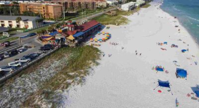 Sugar Sand Shoreline at Florida Beach Near Hotels