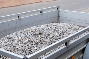 Trailer Filled with Clean Aggregates for Driveway