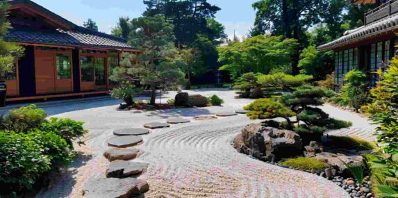 White Sand Used for Landscaping Outside the Homes